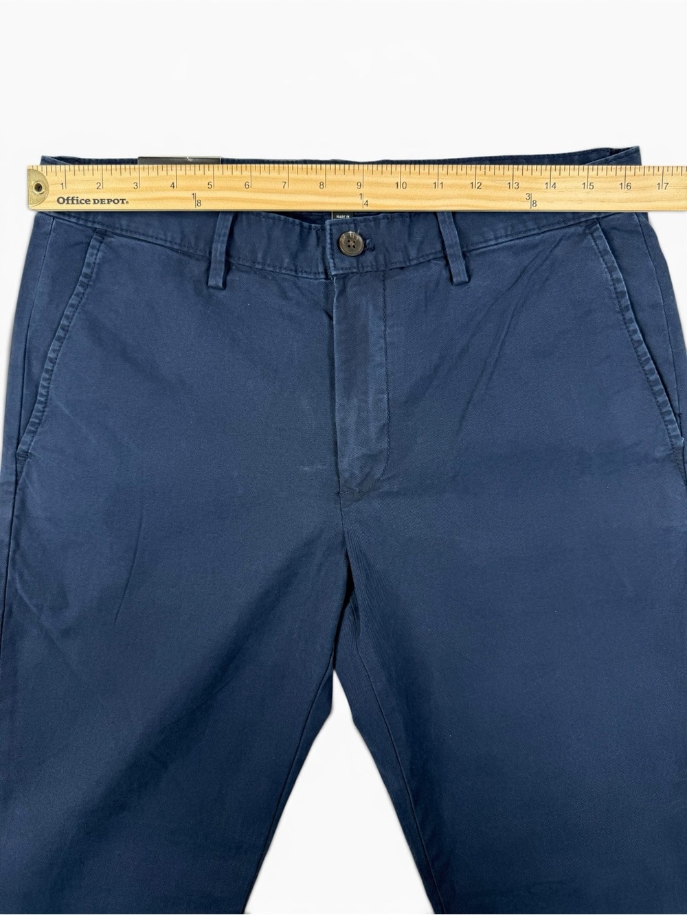 Banana Republic NWT Lived-In Skinny Chino Pants Navy Men’s 32x32 - Picture 4 of 11